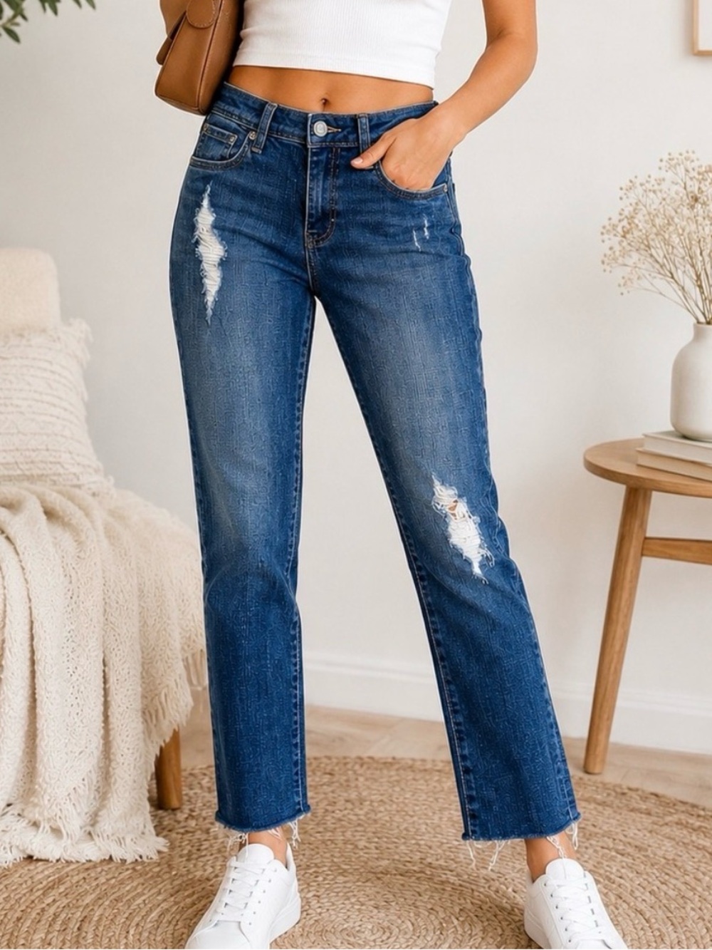 Kut From The Kloth Celine Slouchy Boyfriend Jeans | Distressed | Size 2